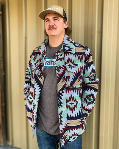 Aztec Commander Wool Jacquard Jacket