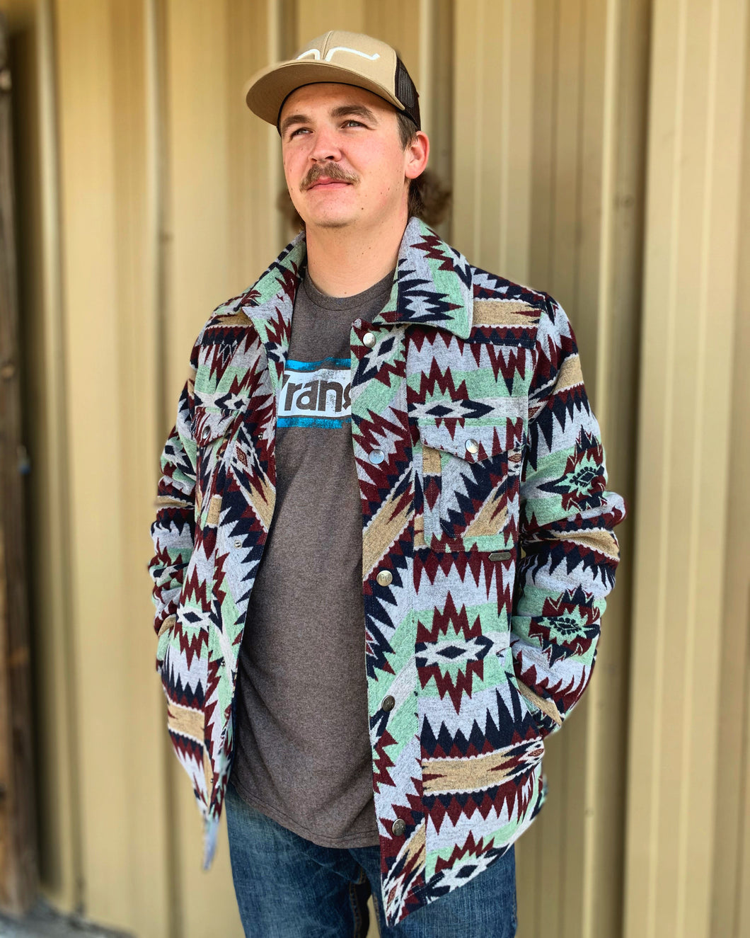Aztec Commander Wool Jacquard Jacket